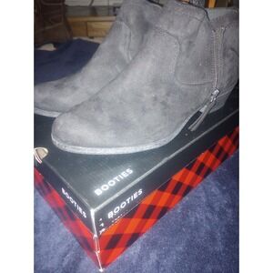 Arizona Garrity Womens Boots Booties Zip Up Ankle Shoes Black Textile Size‎ 11M